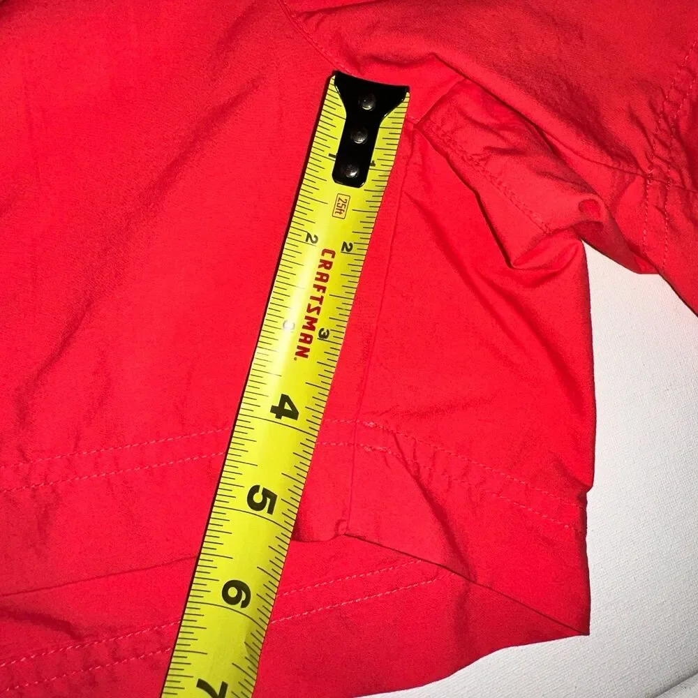 Columbia PFG Shorts Mens L Red Orange Nylon Drawstring Swim Outdoor‎ Hike